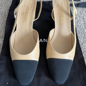 CHANEL Coco Sling Back Shoes